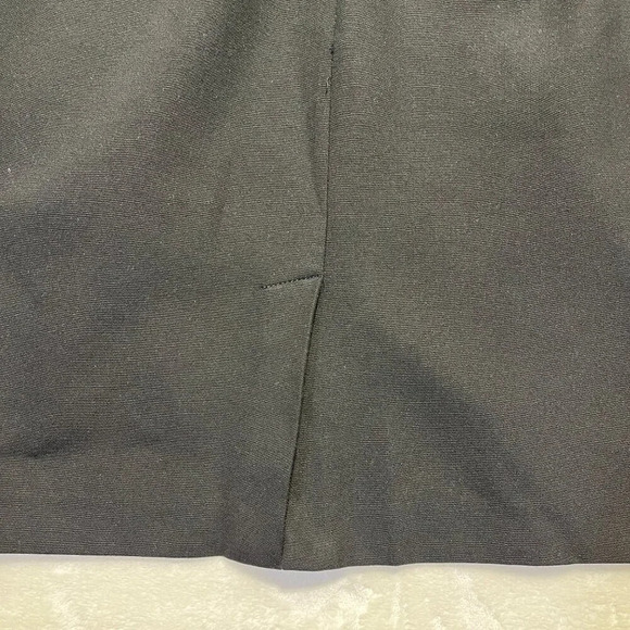 ANN TAYLOR LOFT Black White Polka Dot Blouse Skirt Dress Size 10 - Picture 6 of 13